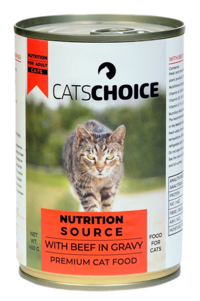 CATSCHOICE KEDİ MAMASI BİFTEKLİ 400 GR - 12'Lİ .1